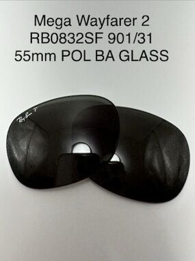 Replacement Lenses for Ray-Ban RB0832SF Mega Wayfarer Green Polarized 55mm
